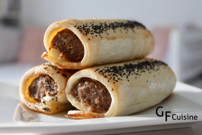 GF4U Sausage Rolls stacked